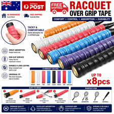Anti-slip Racquet Overgrip Tape: Tennis, Badminton, Squash - Sweatband Tennis & Badminton price