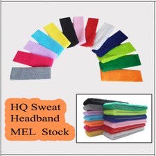 Cotton Headband Sweatbands Sweat  Head Band for Tennis Badminton Sport Yoga High Tennis & Badminton price