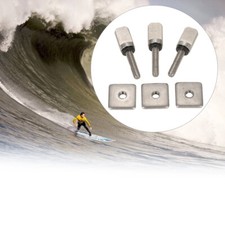 3 Surfboard Longboard Sliding Fin Screw & Fin Plate For Surfing S4S6 Fins (Outdoor) price