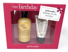 Philosophy Happy Birthday Set Vanilla Cake Shampoo Shower Gel and Sweet Lotion Philosophy Sets price