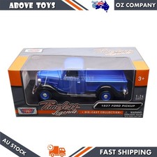 Motormax 1:24 Scale 1937 Ford Pickup American Classics Blue Diecast Model American Classics price