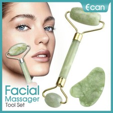Natural Guasha Facial Jade Face Body Care Gua Sha Board Massager Tool Set AU Body Care Sets price