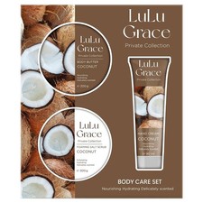 LuLu Grace Coconut Body Care Set Hand Cream Scrub Butter Body Care Sets price