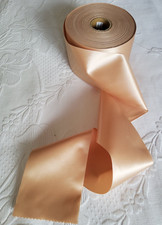 Vintage Satin Blanket Binding Ribbon Parchment 10cm Wide UNUSED Bindings price