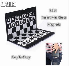 Mini Magnetic Wallet Folding Chess Set Wallet Pocket Board Games for Travel Chess price