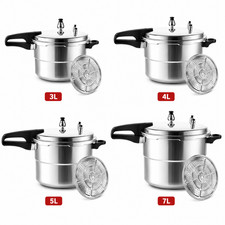 Heavy Duty Pressure Cooker 3L 4L 5L Stovetop Gas Fire Explosion Proof UK Kitchen Gas Stove & Lux price