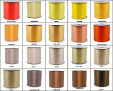 10yds~3mm Double Face Satin Ribbon 20 Colours U Pick- Yellow Gold Daffodil Lemon YDS price