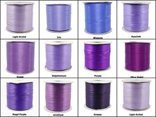 10yds ~~ 3mm  Purple Hyacinth Orchid  Double Face Satin Ribbon 12 Colours U Pick YDS price