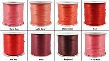 10yds ~~ 3mm Double Face Satin Ribbon 7 Colours U Pick -- Red Wine Burgundy Rose YDS price