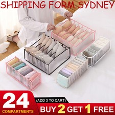 6/7/11 Clothes Organiser Wardrobe Storage Box Clothing Drawer Divider Mesh Wardrobe Organiser price