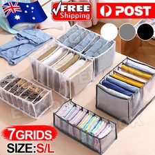 6/7/9/11 Clothes Organiser Wardrobe Storage Box Clothing Drawer Divider Mesh Wardrobe Organiser price