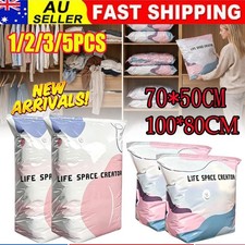 No Pump 3D Vacuum Storage Life Space Saver Better Life Space Bags 1/2/3/5Pcs AUS Storage Bag price