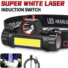 LED Headlamp Rechargeable Magnetic Headlight Outdoor Fishing Strong Light AU Headlamp price