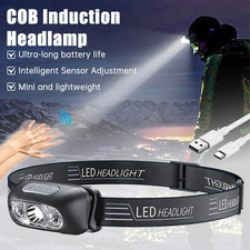 Head Torch Headlight Motion Sensor Rechargeable Waterproof COB Headlamp Night Headlamp price