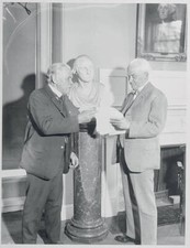 Ales Hrdlicka Conferring with Robert Andrews Millikan 1933 Photo ALES price