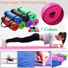 183cm X 61cm X 15mm Thick Yoga Mat Pad Non-slip Exercise Fitness Gymnastic Mat price