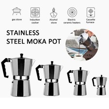 Coffee Maker Moka Pot with Stainless Steel Filter Aluminum Espresso Kettle Home Coffee Makers price