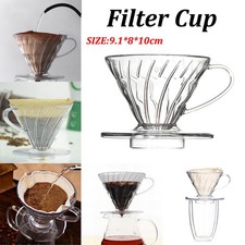 Coffee Filter Cup Resin Pour Over Coffee Maker Household Manual Drip Brewer AU Coffee Makers price