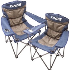 2x Adventure Kings Throne Outdoor Camping Chair 300kg Thick Padding + Carry Bag Adventure price