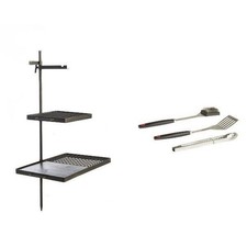 Adventure Kings Campfire Cooking Grill BBQ Combo Strong Steel + BBQ Tool Set Adventure price
