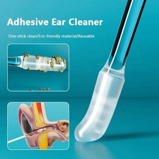 24pcs Disposable Silicone Ear Wax Remover Sticky S/L Ear Pick Cleaner Tool* Wax price