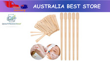100PCS Waxing Wooden Stick Wood Thin Spatula Disposable Slim Wax Applicator AU Wax price