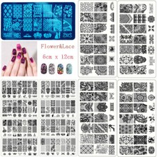 Nail Art Stamping Plates Lace & Flower Nail Polish Stamp Tool DIY Manicure Craft Nail Polish price