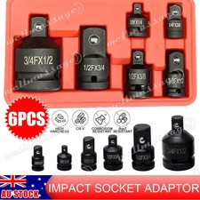 6pc 3/4-1/4" Impact Socket Adaptor Set Ratchet Drive Reducer Convertor Increaser Sockets price