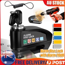 Alarm Disc Lock 110dB Alarm Anti Theft Waterproof Motorcycle Disc Lock w/ Cable Motorcycle Lock & Alarm price