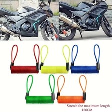 Bicycle Anti-Theft Spring Cable Lock with Alarm & Disc Lock 120-150cm Motorcycle Motorcycle Lock & Alarm price