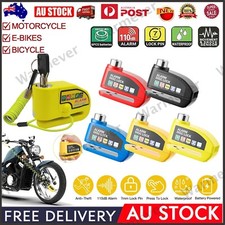 Motorbike Alarm Disc Lock Motorcycle Lock w/ Reminder Cable Electric Lock 110db Motorcycle Lock & Alarm price