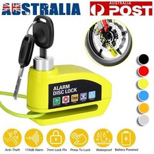 Motorcycle Alarm Disc Brake Lock Anti-Theft Waterproof 110dB with Reminder Cable Motorcycle Lock & Alarm price