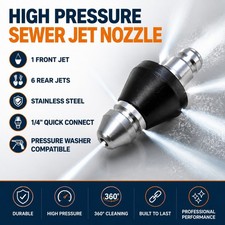 High Pressure Drain 1 Front 6 Nozzle Sewer Pipe Cleaner Rear Jet Pressure Washer Pressure Washer price
