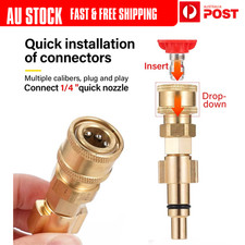 OZITO pressure washer adaptor - 1/4 quick connect adaptor - use foam cannon etc Pressure Washer price