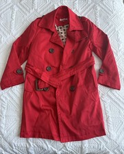 Ollies Place Red Trench Coat size small Girls' Trench Coat price