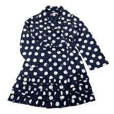 Girls size 5, Biscotti, navy & white lightweight trench coat, EUC Girls' Trench Coat price