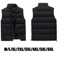 Men's Thick Puffy Puffer Sleeveless Jacket Winter Thick Vest Quilted Jacket New Men's Jacket price
