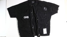 Zara Men's Denim Shirt Jacket Large Black Short Sleeve Men's Jacket price