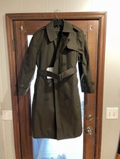 Women’s US Army All-Weather Coat Heritage Green AGSU trench coat Size 12S Women's Coat price