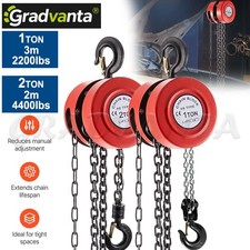 Chain Hoist 1T Block and Tackle Load Crane 2.5M Lifting Pulley Sling Tool Chain Hoist price