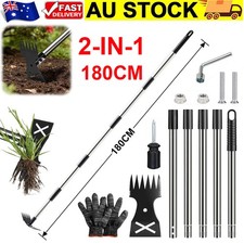 2-in-1 180cm Long Handle Weed Puller Tool Garden Hoe Cultivator Weeding Tilling Cultivator price