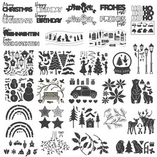 Winter Christmas Words Metal Cutting Dies Scrapbooking Embossing DIY Album Craft Tree Cutting Machine price