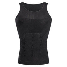 Mens Slimming Body Shaper Underwear Corset Compression Vest Singlet Dad AU Searc Men's Corset price