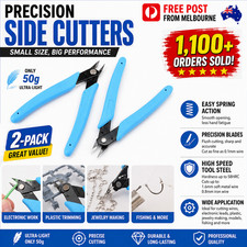 2 x Flush Side Cutters Precision Shear Wire Snips Pliers Tool Diagonal Mini AU Pliers price