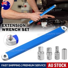 Extension Wrench Set Offset Ratchet Spanner Extender With Drive +Adapters Socket Socket Set price