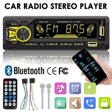 Car Radio Stereo 1Din Bluetooth FM Audio Head Unit MP3 Player USB AUX In-Dash Car Stereos price