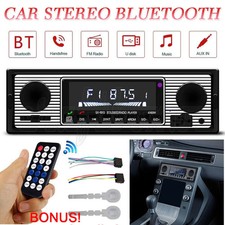 Car Stereo Radio Bluetooth Vintage Head Unit Player USB AUX/MP3//SD/AUX-IN/F AU Car Stereos price
