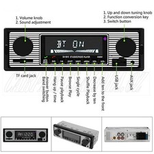 Car Stereo Radio Bluetooth Vintage Single Din Head Unit AUX FM USB MP3 Player Oz Car Stereos price