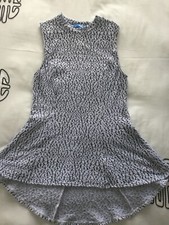 Valley Girl Sleeveless Bubble Jersey Top With Fluted Hem - Size L - FREE POSTAGE Girls' Jersey price
