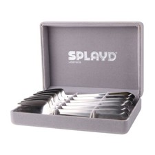 6pc Splayd Luxury All-in-One 14.5cm Stainless Steel Satin Knife/Spork Set Silver All-in-One PC price